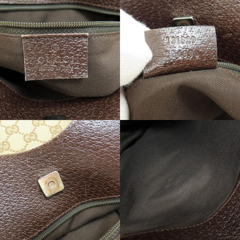 Gucci GG Canvas Hobo Bag leather trim - Picture 6 of 11